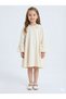 Spanish Sleeve Ruffle Collar Girl's Cream Dress 4-10 Years 4405