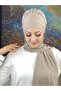 قبعة بيضاء مزينة بالأحجار الكريمة - 4