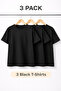 2 Plain T-Shirts T-Shirt Black White Oversize 100% Cotton Comfortable Casual Soft Set of 2