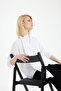 Women's White Scarf Detailed Knitwear Blouse - 2