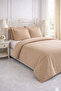 Duvet Cover Set Ranforce Double - Reversible (4-Piece) - Cream - Cappuccino - 2