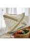 Raw Linen Cream Cross Brown Lace Pompom Throw Pillow Cover (35 X 55) - 3