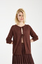 Women's Viscose Spring Cardigan with Lace Detail - 4
