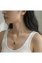 316L Steel Anti-Tarnish Women's Necklace |   Gold Color Red Baguette Model - 3