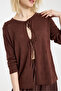 Women's Viscose Spring Cardigan with Lace Detail - 6