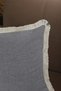 Gray Tasseled Throw Pillow Cushion Cover 43 X 43 - 2