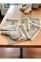 6LI Gray Linen Mini Napkin Set with Tassels [Wooden Buckle Gift] - 7