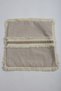 Beige Linen Jute Lace Throw Pillow Cushion Cover 43 X 43 - 2