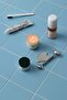 Scented candle in glass holder