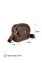 Women's Crossbody Bag with Flap and Zipper, Multi-Compartment Shoulder Bag - 3