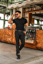Shoulder Detail Knitwear Tshirt Black - 3
