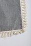 Gray Anthracite Pompom Throw Pillow 43 x 43 - 6