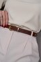 End Buckle Set Women's Belt, Jacket Belt, Trouser Belt - 3