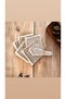 Set of 6 Beige Linen Tassels (WITH WOODEN BUCKLE) Napkin Set - 2