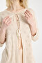 Women's Viscose Spring Cardigan with Tie Detail - 4