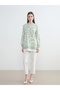 Lcw Modest Green Crew Neck Print Women's Sweatshirt Tunic - 3