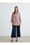 Lcwaikiki Classic Pink Modal Blended Oversize Women's Shirt Tunic - 2