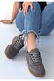 Lendo Gray Suede Lace-Up Sneakers - 2