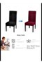 Chair Covers 4 Pcs Modern Chair Covers Washable Colorfast No Ironing Sandy Fabric - 7