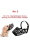 Black Color Dog Muzzles No : 5 - for Bedlington Terrier, Basenji, Fox Terrier Breed Dogs