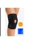 Quanzhou Medical Knee Brace for Meniscus Patella Ligament Supported Knee Brace with Thermogel 1 Piece / Black - 6