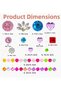 Giraffe Sticker Gemstone Adhesive for Hair, Face, Nail, Makeup and Decorative Stone Sparkling Shiny (Patterned, Round) - 2
