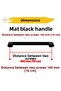 Metal Kitchen Furniture Drawer Kitchen Cabinet Cupboard Handles Cover Handle 16 cm Handle 160 mm Black - 2