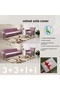 Uy Style Velvet armchair, sofa, sofa bed cover, armchair cover 3+3+1+1 set