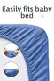 100% Cotton Combed Elastic Baby Sheet |   Breathable Structure, Compatible with Park Beds and Cribs of All Sizes - 3