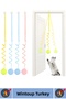 Pet Pet Engaging Cute Educational Elastic Springy Hangable Plush Cat Play Fishing Rod 100 cm - 4