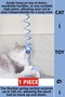 Pet Pet Engaging Cute Educational Elastic Springy Hangable Plush Cat Play Fishing Rod 100 cm