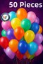 50Pcs Colorful Balloon Mixed Color Party Birthday Celebration Special Occasions