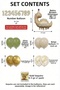 7 Year Old Retro Dinosaur Gold Confetti Balloon Set Decoration - 2