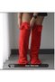 Yiwushi Women's Plush Thermo Over-The-Knee Socks – Welsoft Soft Fabric, Long Top String - 4