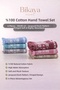 Jacquard Fringed Colorful Hand Towel Set |   6 Pieces |   50X90 cm |   100% Cotton |   Soft & Highly Absorbent
