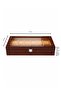 12-Piece Imported Mahogany Watch Box – Glass Lid, Imported Mahogany Body, Alcantara Interior Finish - 3