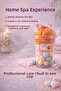 Bath & Manicure Care Kit – Loofah + Strawberry Exfoliator + Heart-Shaped Manicure Ball Disposable Spa - 4