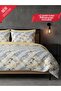 4-Piece Double Duvet Cover Set Kırkyama Yellow