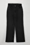 Antrasit Yüksek Bel Geniş Paça Comfort/Orta Esnek Wide Leg Büyük Beden Jeans TBBSS26CJ00003 - 4