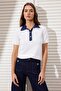 Ekru Denim Garnili Polo Yaka Triko Bluz TWOSS26BZ00290