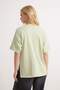 Mint Duble Kol Geniş Kesim Asimetrik Boyfriend Örme T-Shirt TWOSS20TS0828 - 4
