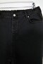 Siyah Sustainable Lasrtikli Bel Comfort/Esnek Flare İspanyol Paça Büyük Beden Jeans TBBSS26CJ00021 - 7