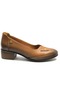 Accentor Genuine Leather Women's Heeled Shoes Taba - 3