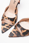 شبشب نسائي بكعب رفيع ومقدمة مدببة من Sona Leopard - 5