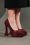 Claret Red Patent Leather Special Design Platform Women's Shoes Mila