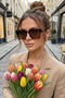 Milan Unisex Brown New Season Popular Sunglasses