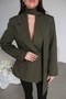 Waist-Fitted Belt-Detail Premium Design Blazer Jacket - 2