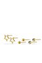 Women's Zircon Stone Star Figured 3-Piece Earrings Dbkp2082 - 2