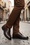 Brown Genuine Leather Non-Slip Sole Men's Classic Shoes 623 m - 3