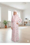 Girl's Patterned Prayer Dress Lycra Flexible Printed Fabric